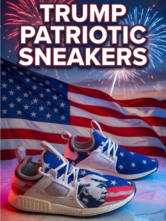 The Unbranded Brand Other - Donald Trump Sneakers Athletic Shoe President Tribute Size 12 America MAGA